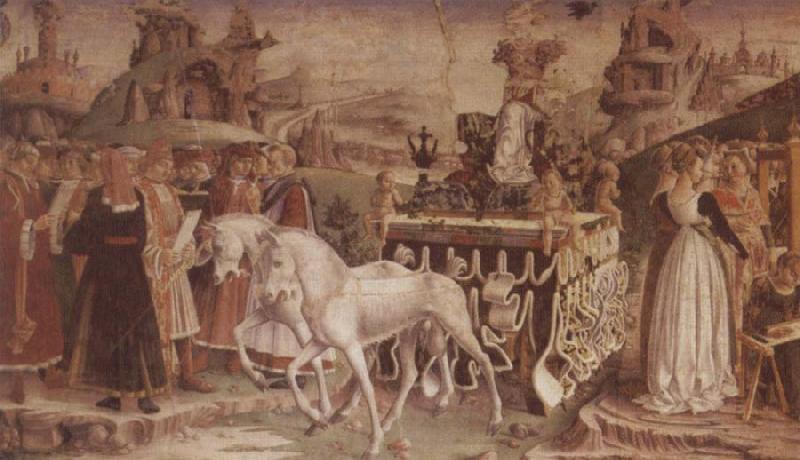 Francesco del Cossa The Triumph of Minerva March,From the Room of the Months oil painting picture